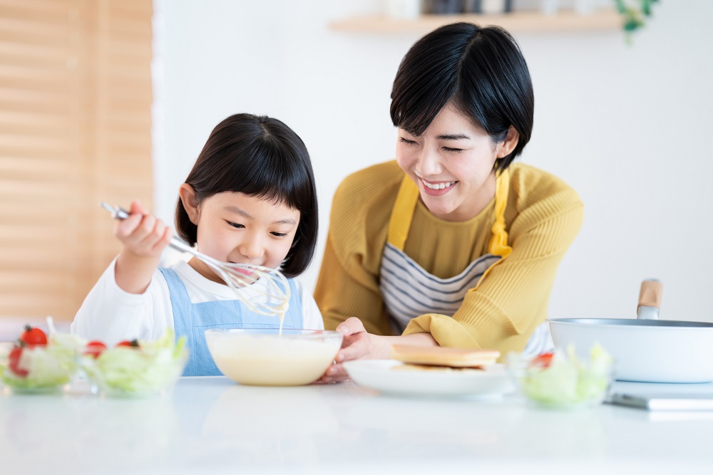 親子でクッキング