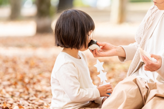おにぎりはサイズが変わるので注意