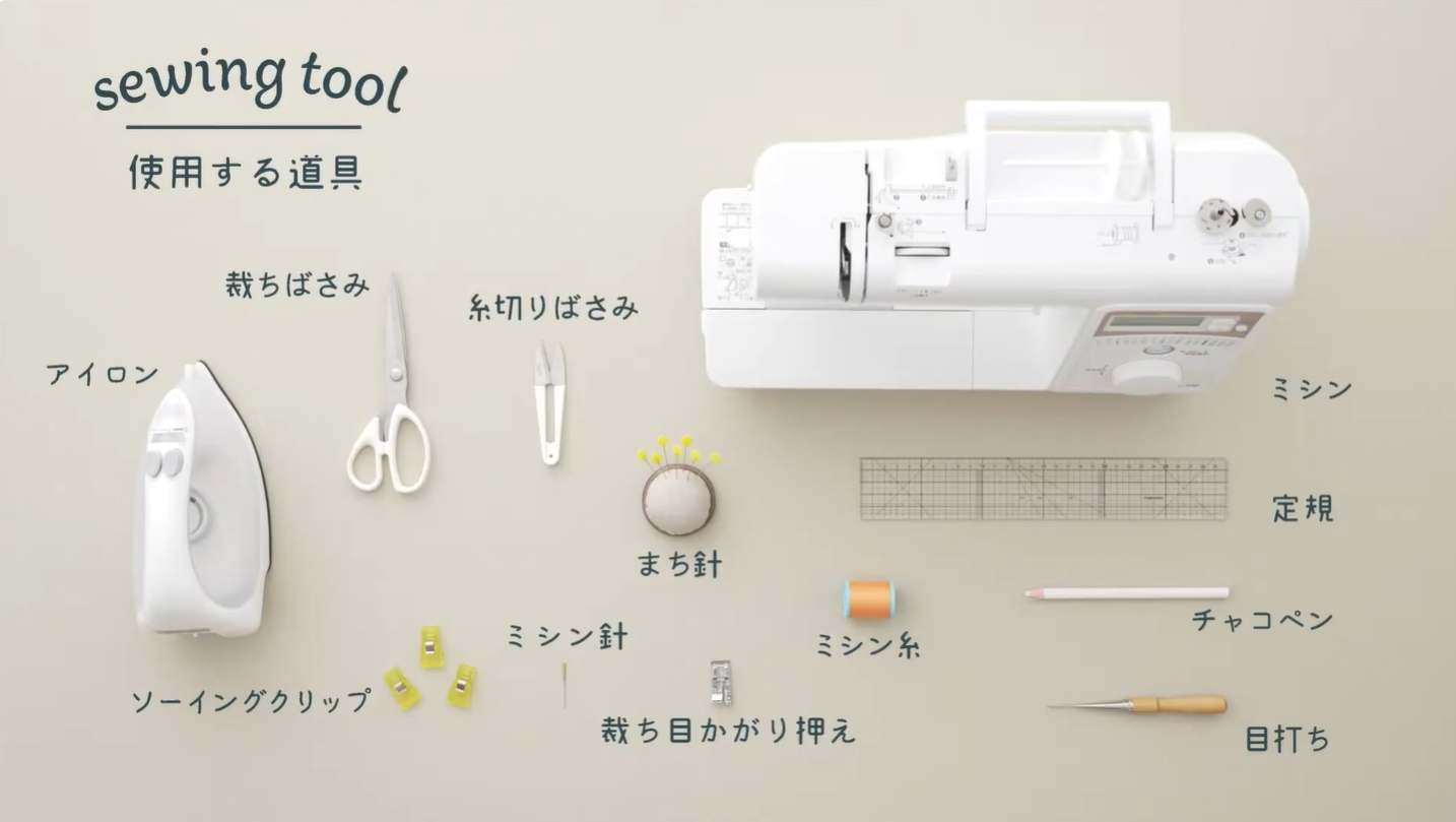 子供用エプロンの作り方