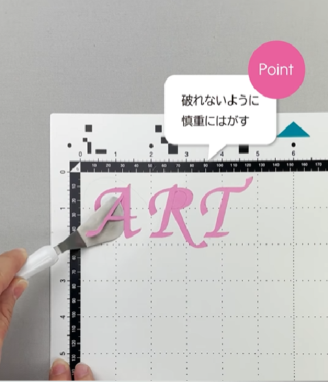 破れないように慎重にはがす