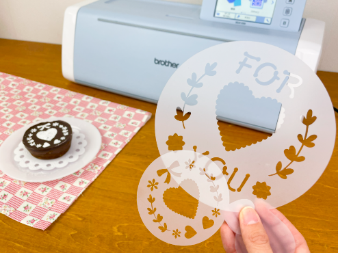 パウダーシュガーステンシルデコ（スキャンカット・Artspira）