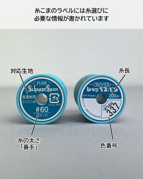 糸こまラベルの見方