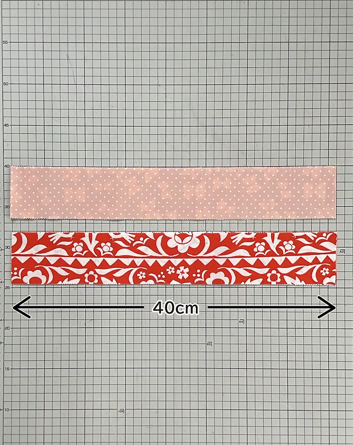 直線でつなぐだけパッチワーク