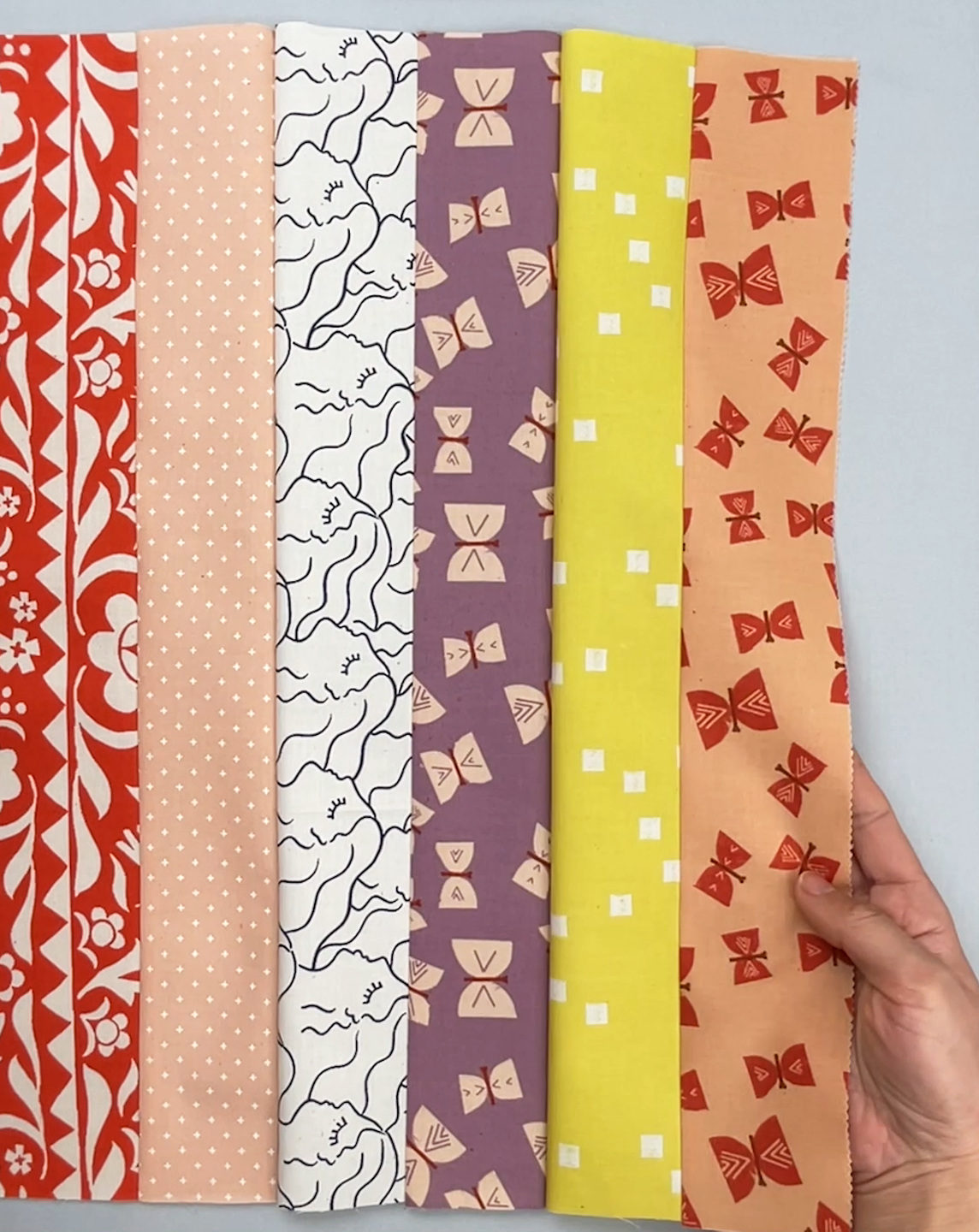 直線でつなぐだけパッチワーク