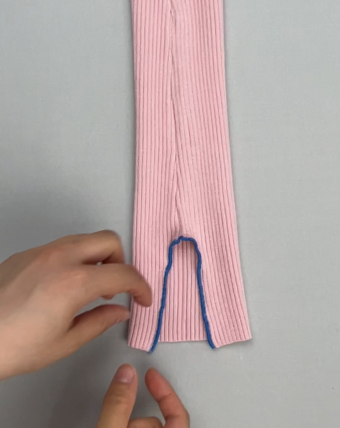 巻きロックでカットソーリメイク