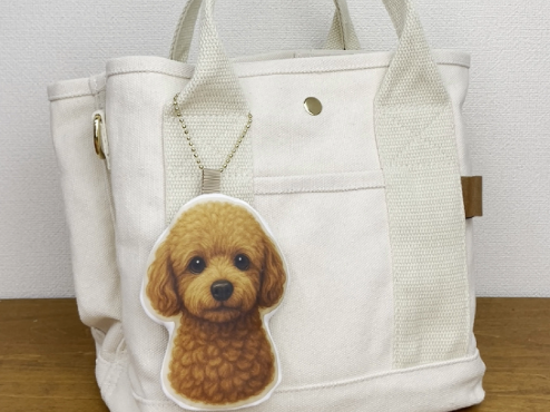 うちの子写真でクッションキーホルダー